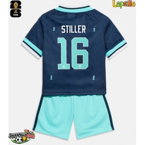 Saksa Angelo Stiller #16 Vieraspaita Lapsille MM-kisat 2026 Lyhythihainen (+ shortsit)